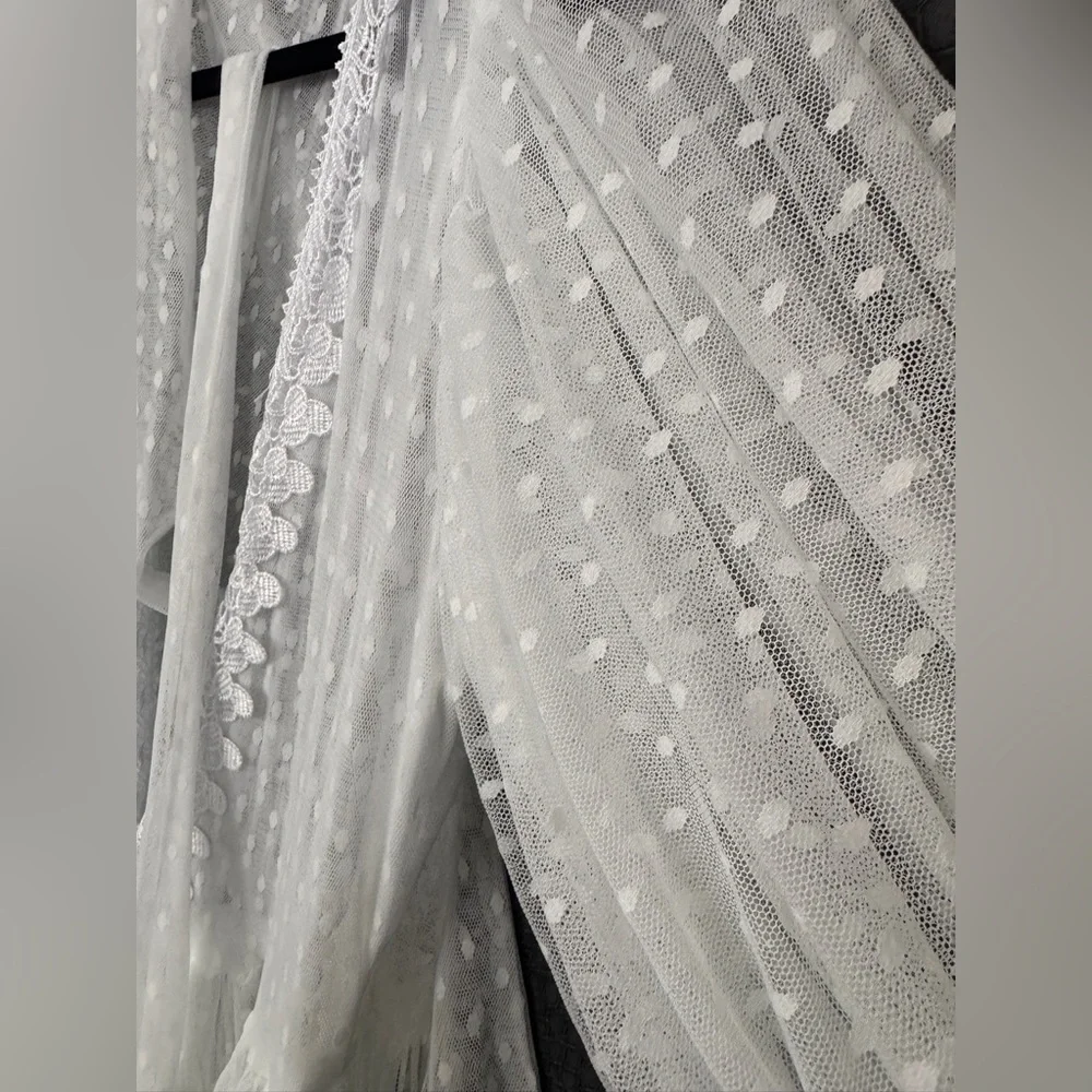 Elegant Sheer White Maxi Dress - Good for Maternity Shoot - Picture 5 of 9